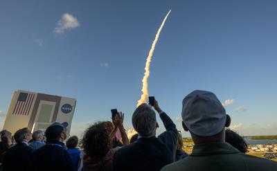 Guests watching the launch